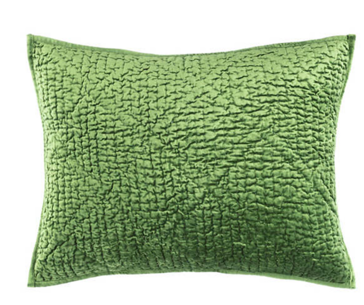 Evergreen Velvet Shams